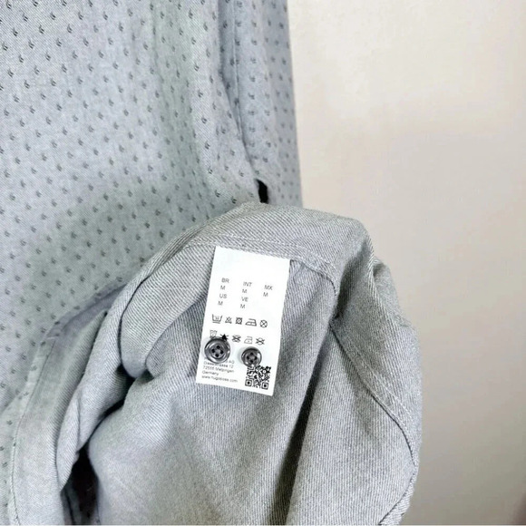 Hugo Boss Mens Size Medium Cotton  Relegant Button Print Over Shirt - Picture 11 of 15